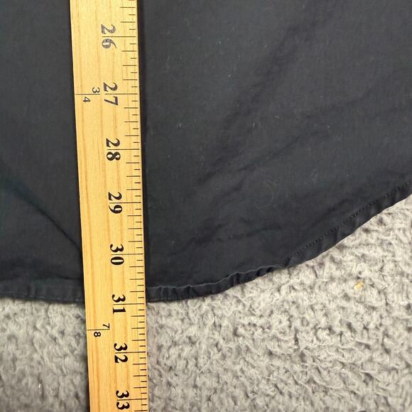 Vintage Ralph Lauren Polo Sport Button Shirt Mens S Black Spell Out Logo Work - Picture 7 of 9